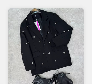 Heart Studded Blazer