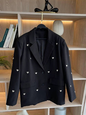 Heart Studded Blazer