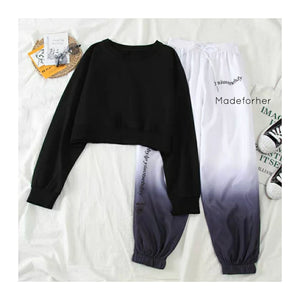 Gradient Track Pants With Pullover - Made For Her Label