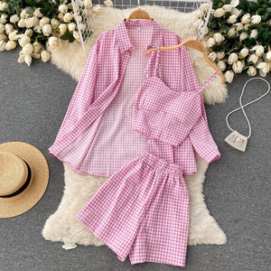 Gabriel Plaid Set