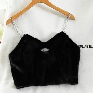 Rachel Fur Cami top - Made For Her Label