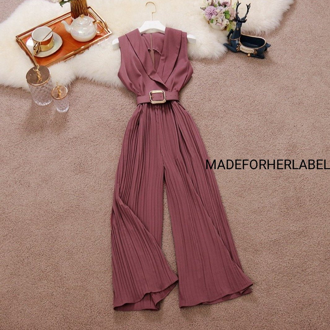 Mya Pleated Jumpsuit