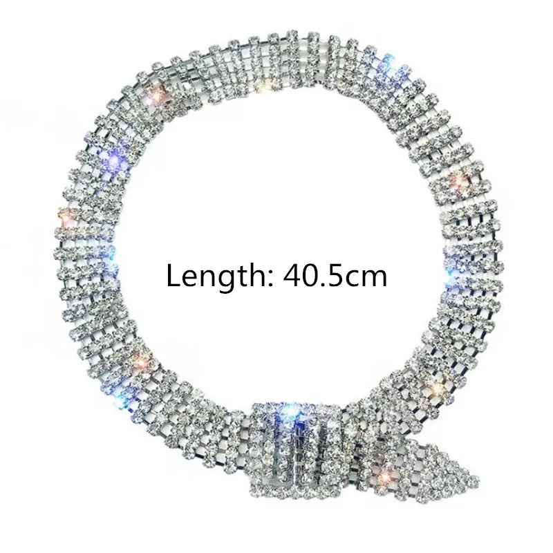 Rhinestone Choker Necklace - Made For Her Label