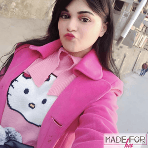 Client Aarzoo In Our Hello Kitty Sweater - Made For Her Label