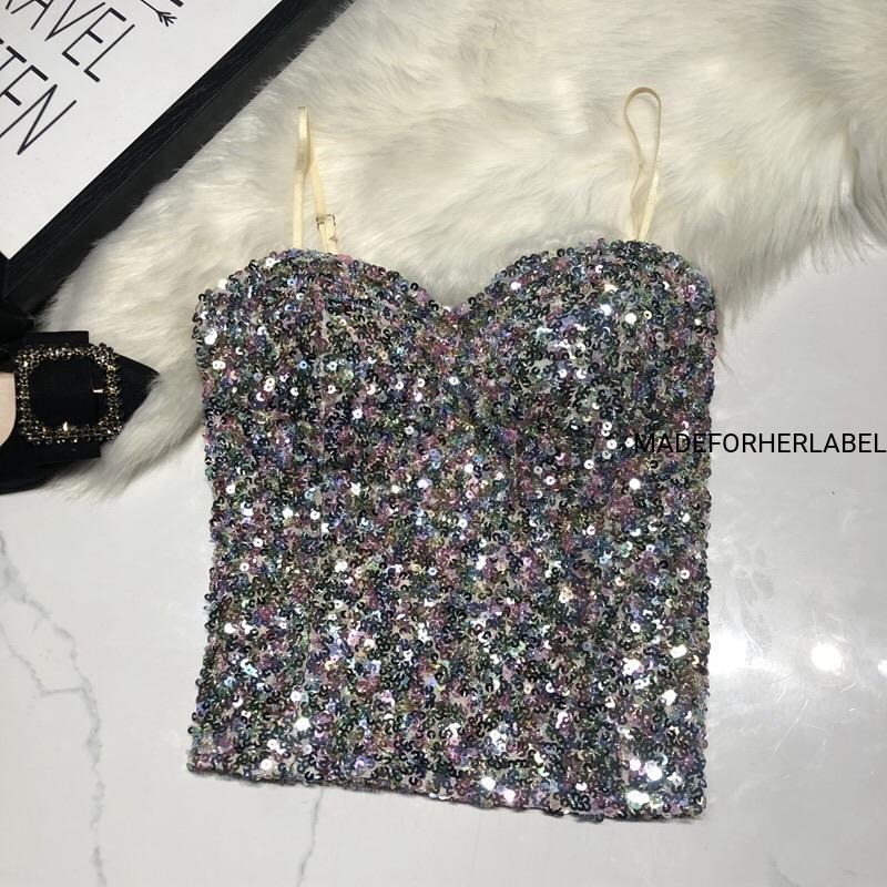 Luxury Sequin Padded Top