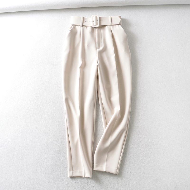 Belted High Waisted Pants - Made For Her Label