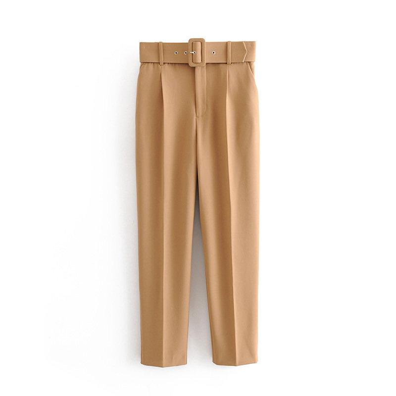 Belted High Waisted Pants - Made For Her Label