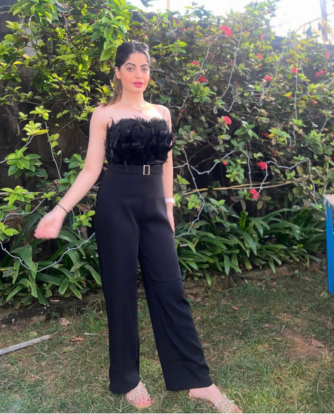 Prachi kapoor in Our Luna Fur Jumpsuit