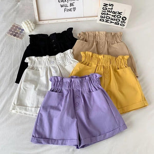 Enna Elastic Waist Shorts - Made For Her Label