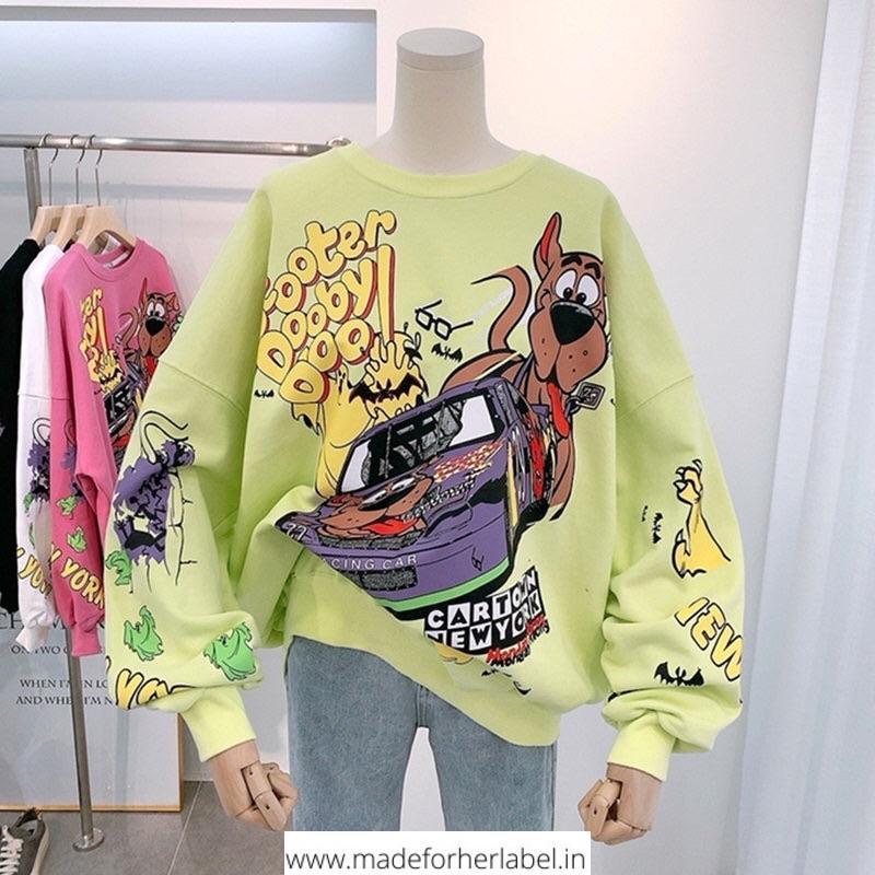 Cartoon Pullover - Made For Her Label