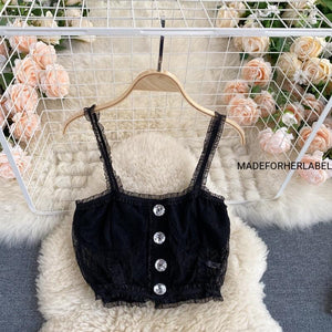 Victoria Mesh Crop Top