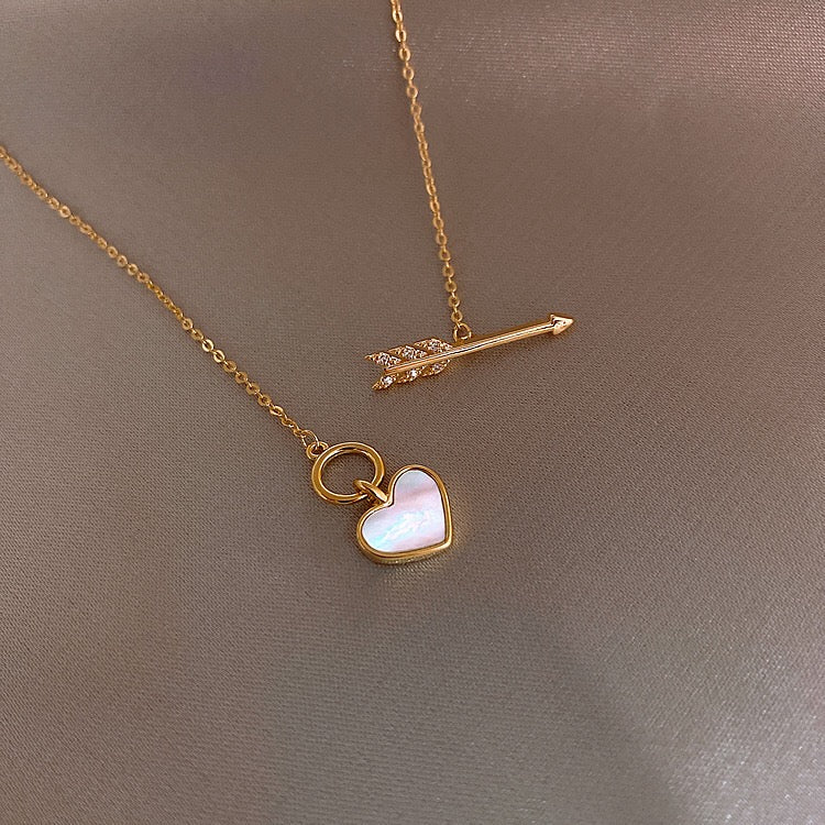 Heart Arrow Neck Chain