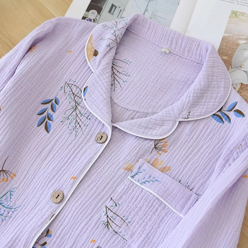 Lilac Floral Nightwear