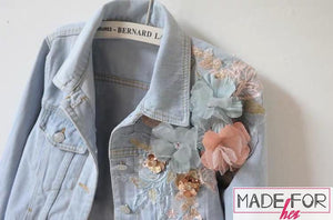 Miesha Iyer In Our 3D Embroidered Denim Jacket - Made For Her Label