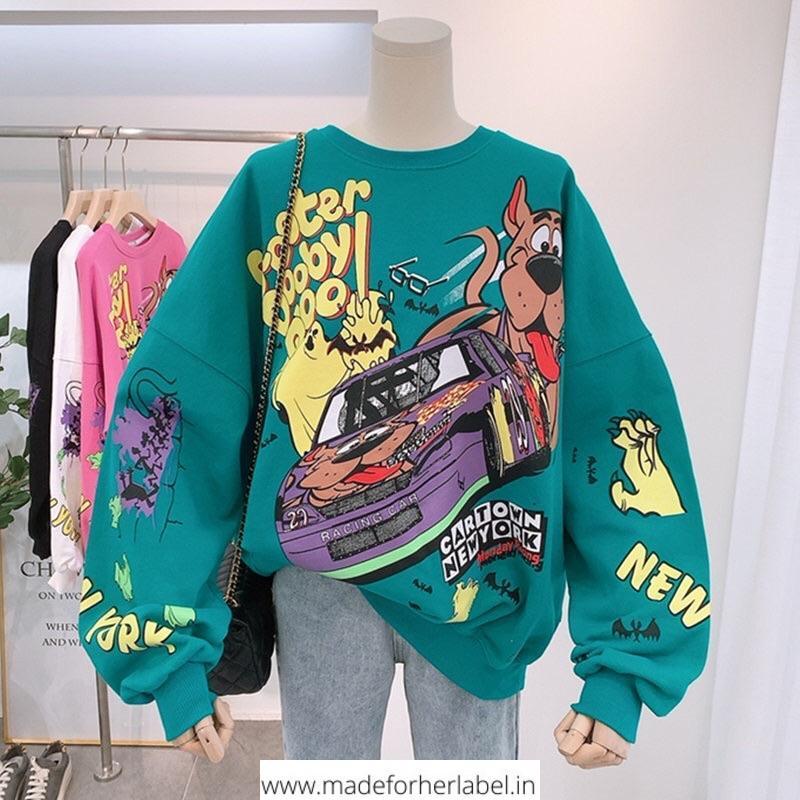 Cartoon Pullover - Made For Her Label