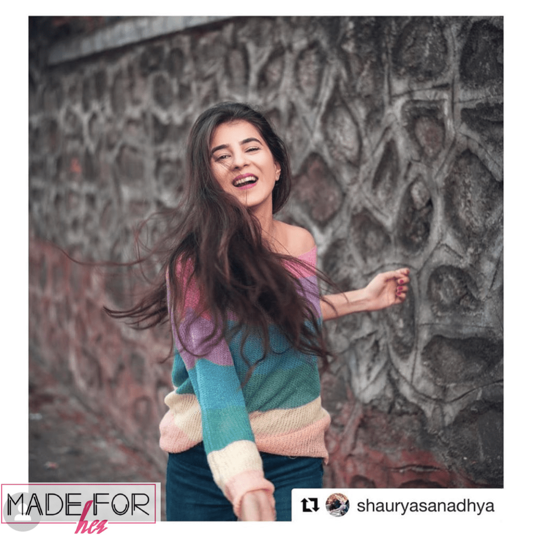 Shaurya Sanadhya In Our  Rainbow Colourful Pullover - Made For Her Label