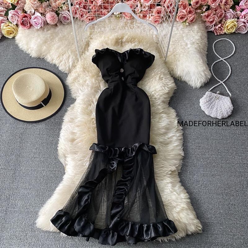 Sibasa Tube Ruffle Dress