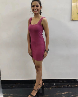 Surbhi Vaid in Our Thea Padded Mini Bodycon Dress