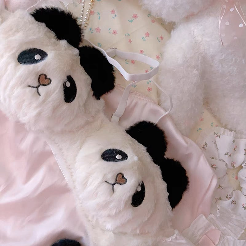 Cute Panda Furry Lingerie