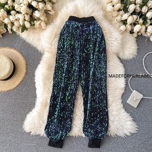 Sequin Jogger Pants