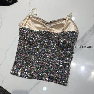 Luxury Sequin Padded Top