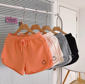 Smiley Cotton Casual Shorts