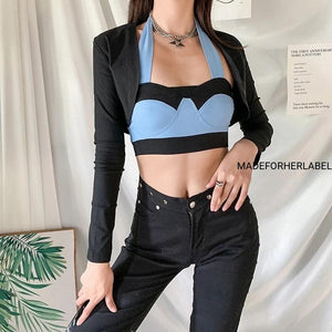 Carla Crop Top With Cropped Shrug