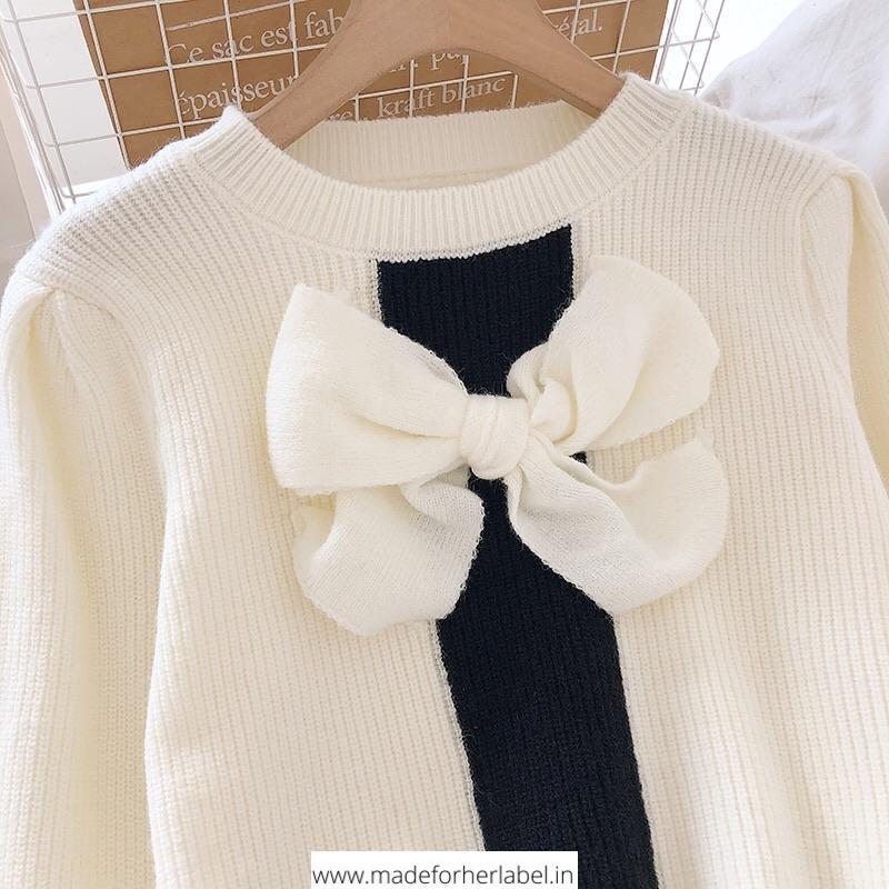 Mini Bow Sweater - Made For Her Label