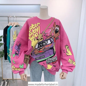 Cartoon Pullover - Made For Her Label