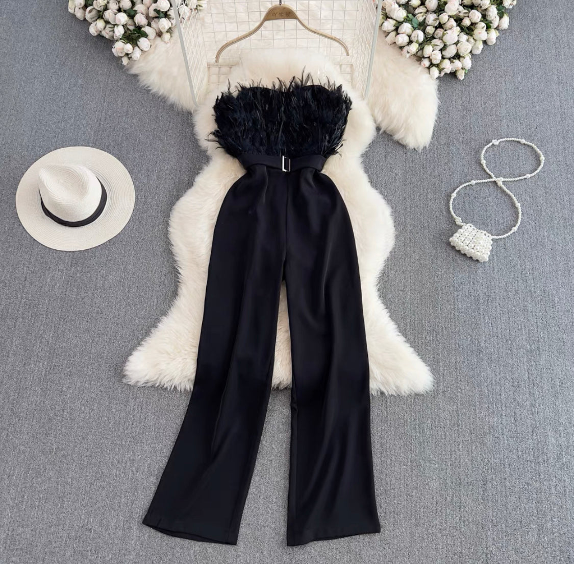 Luna Fur Jumpsuit