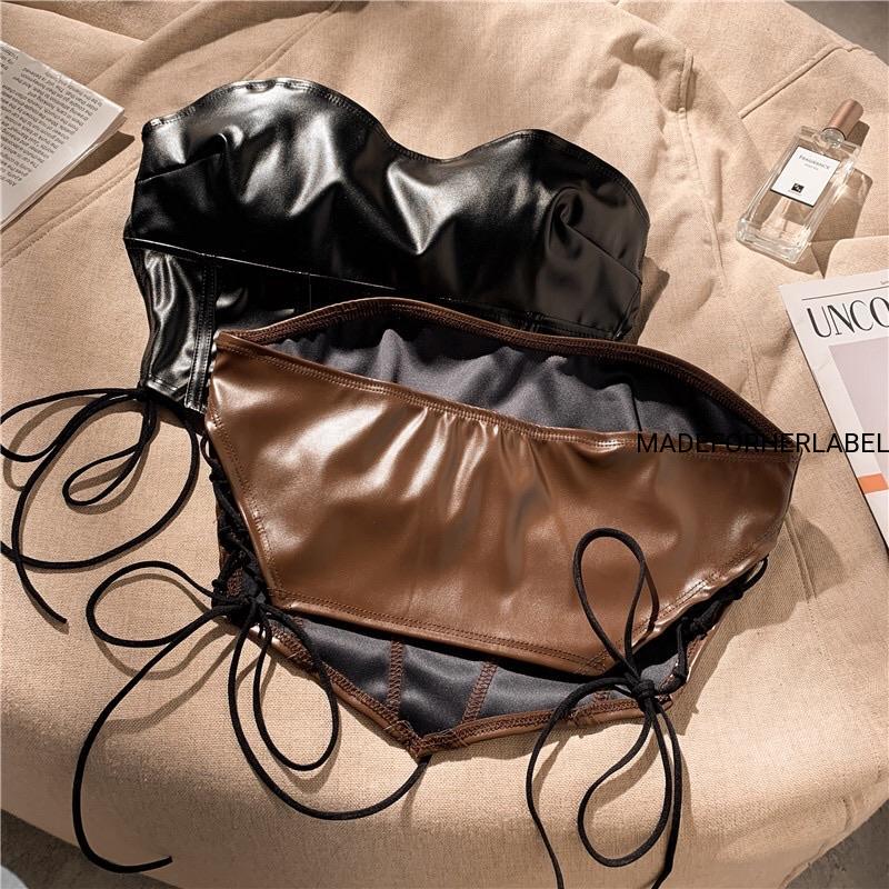 Cuban Leather Tube Top