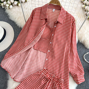 Gabriel Plaid Set