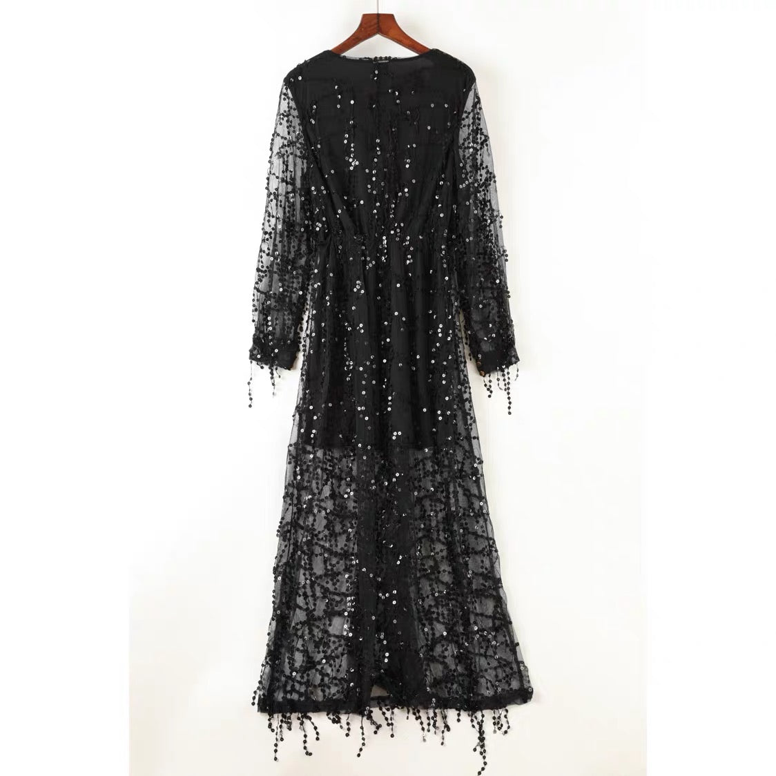 Mishti V Neck Sequin Dress