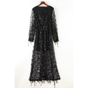 Mishti V Neck Sequin Dress