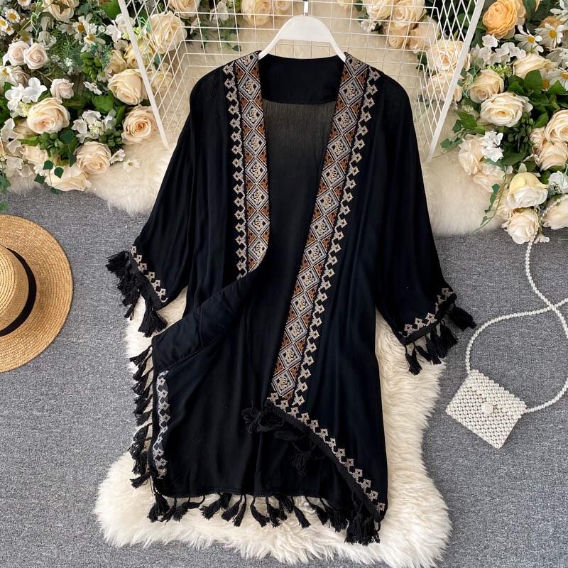 Shama Tassel Kimono - Made For Her Label