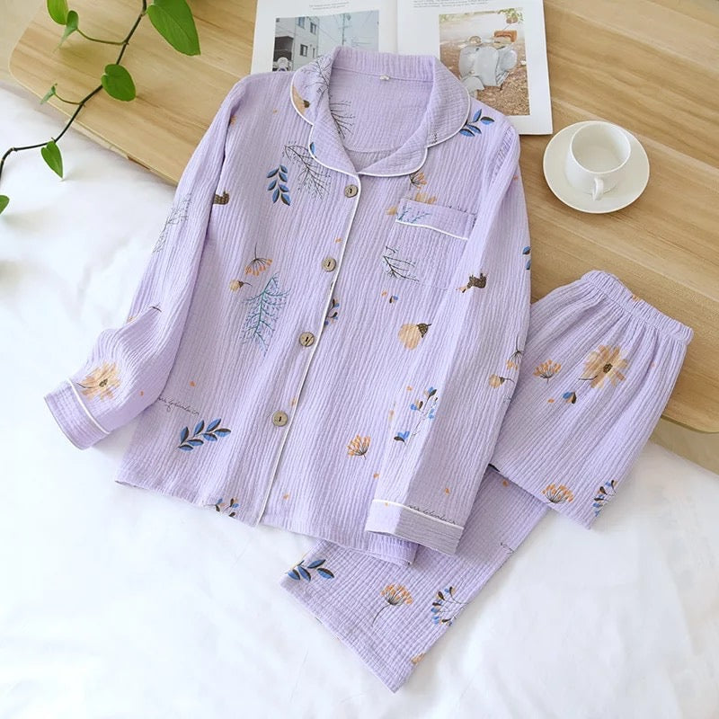 Lilac Floral Nightwear