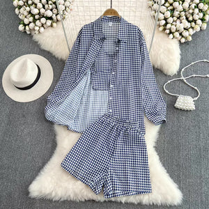 Gabriel Plaid Set