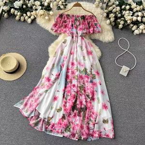 Houston Off Shoulder Floral Maxi Dress