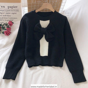 Mini Bow Sweater - Made For Her Label