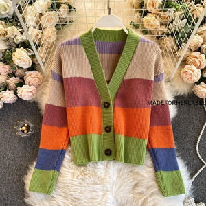 Colourful Knitted Cardigan