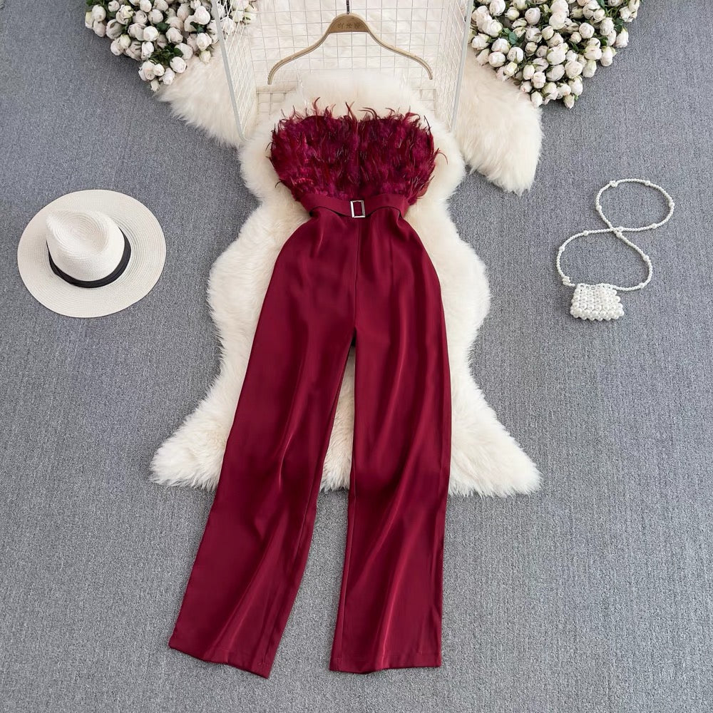 Luna Fur Jumpsuit