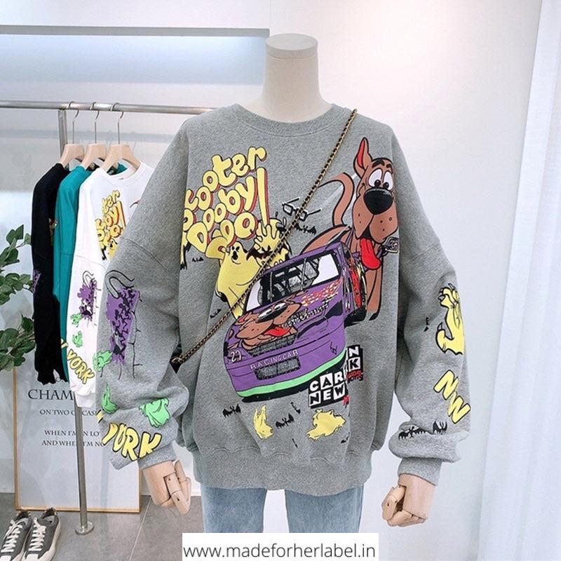 Cartoon Pullover - Made For Her Label