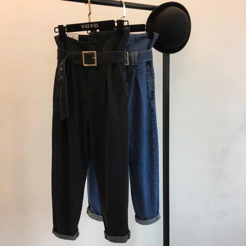 Ruby High Waisted Belted Denim - Made For Her Label