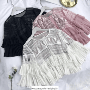 Destiny Fringe Lace Blouse - Made For Her Label