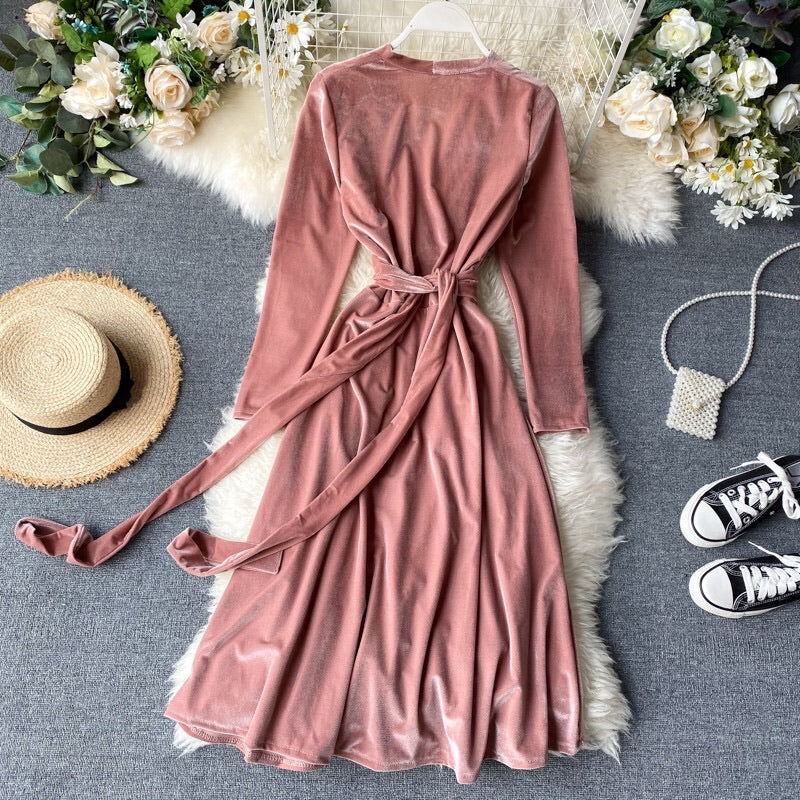 Derya V Neck Dress