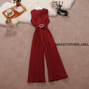 Mya Pleated Jumpsuit