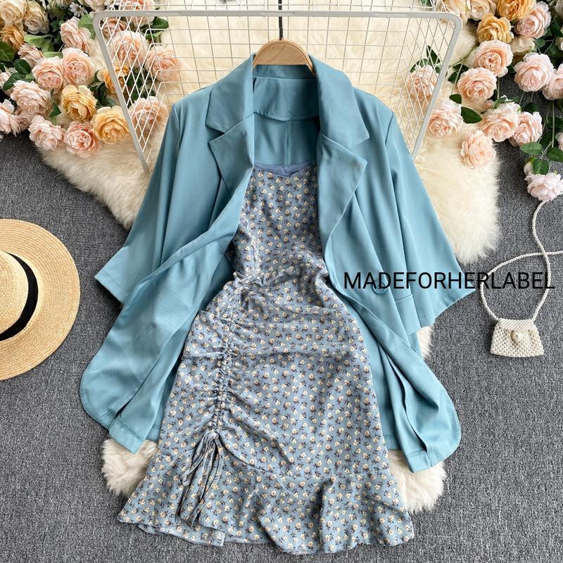 Berrin Dress With Blazer