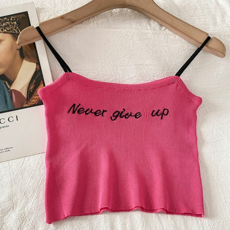 Never Give Up Cami Top