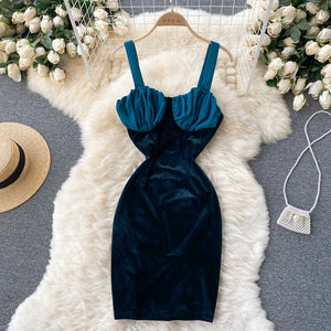 Musky Velvet Bodycon Dress