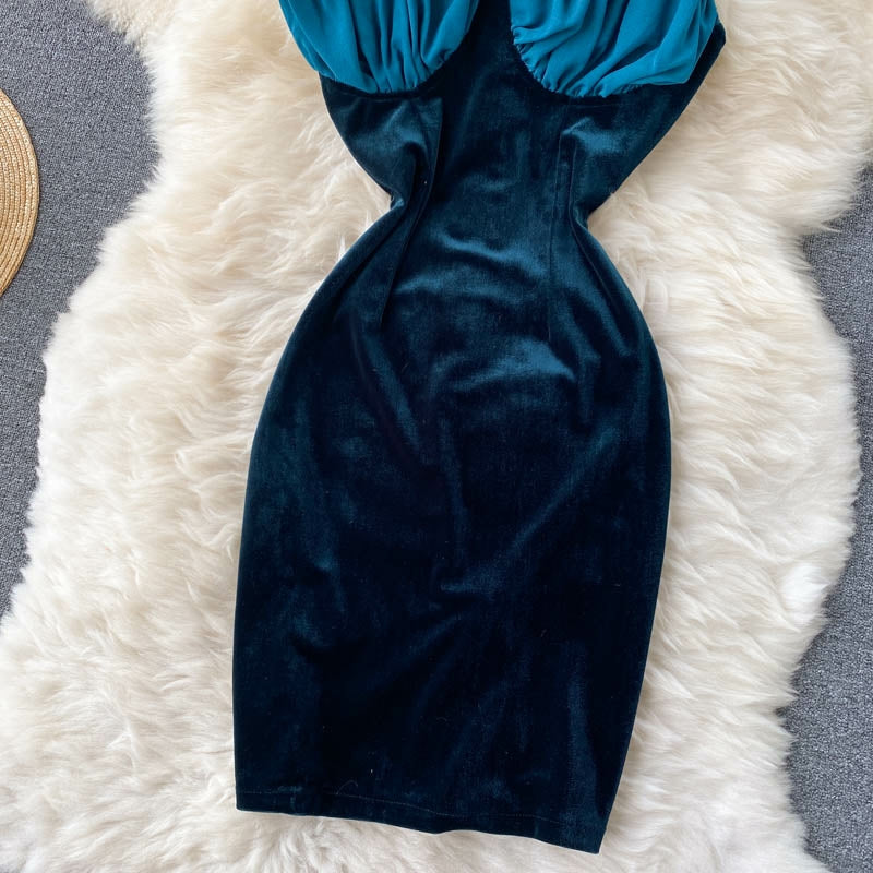 Musky Velvet Bodycon Dress